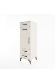 Hyperion Dolap 2 Raflı 4 Çekmeceli Tek Kapaklı 44x44x134 - S49M058V1B