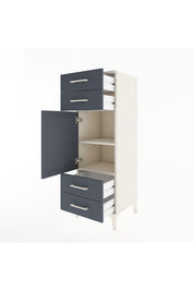 Hyperion Dolap 2 Raflı 4 Çekmeceli Tek Kapaklı 44x44x134 - S49M058V2B