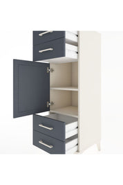 Hyperion Dolap 2 Raflı 4 Çekmeceli Tek Kapaklı 44x44x134 - S49M058V2B