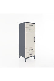 Hyperion Dolap 2 Raflı 4 Çekmeceli Tek Kapaklı 44x44x134 - S49M058V4B