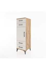 Hyperion Dolap 2 Raflı 4 Çekmeceli Tek Kapaklı 44x44x134 - S49M058V7B