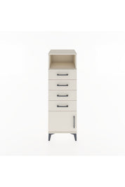 Hyperion Dolap Tek Raflı 4 Çekmeceli Tek Kapaklı 44x44x134 - S49M059V1B