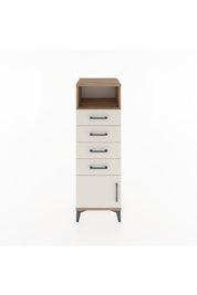 Hyperion Dolap Tek Raflı 4 Çekmeceli Tek Kapaklı 44x44x134 - S49M059V7B