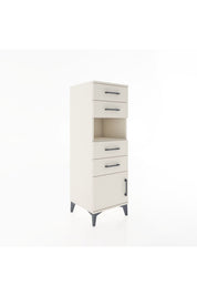 Hyperion Dolap Tek Raflı 4 Çekmeceli Tek Kapaklı 44x44x134 - S49M060V1B