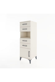 Hyperion Dolap Tek Raflı 4 Çekmeceli Tek Kapaklı 44x44x134 - S49M060V1B