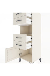 Hyperion Dolap Tek Raflı 4 Çekmeceli Tek Kapaklı 44x44x134 - S49M060V1B