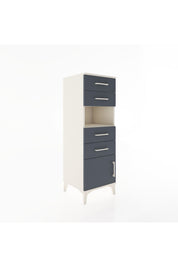 Hyperion Dolap Tek Raflı 4 Çekmeceli Tek Kapaklı 44x44x134 - S49M060V2B