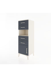 Hyperion Dolap Tek Raflı 4 Çekmeceli Tek Kapaklı 44x44x134 - S49M060V2B