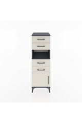 Hyperion Dolap Tek Raflı 4 Çekmeceli Tek Kapaklı 44x44x134