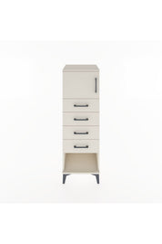 Hyperion Dolap Tek Raflı 4 Çekmeceli Tek Kapaklı 44x44x134 - S49M061V1B