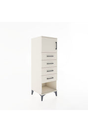 Hyperion Dolap Tek Raflı 4 Çekmeceli Tek Kapaklı 44x44x134 - S49M061V1B