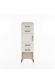 Hyperion Dolap Tek Raflı 4 Çekmeceli Tek Kapaklı 44x44x134 - S49M062V1B