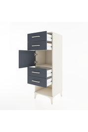 Hyperion Dolap Tek Raflı 4 Çekmeceli Tek Kapaklı 44x44x134 - S49M062V2B