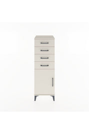 Hyperion Dolap Tek Raflı 4 Çekmeceli Tek Kapaklı 44x44x134 - S49M063V1B