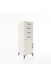 Hyperion Dolap Tek Raflı 4 Çekmeceli Tek Kapaklı 44x44x134 - S49M063V1B