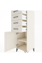 Hyperion Dolap Tek Raflı 4 Çekmeceli Tek Kapaklı 44x44x134 - S49M063V1B