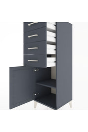 Hyperion Dolap Tek Raflı 4 Çekmeceli Tek Kapaklı 44x44x134 - S49M063V5B