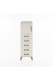 Hyperion Dolap Tek Raflı 5 Çekmeceli Tek Kapaklı 44x44x134 - S49M064V1B