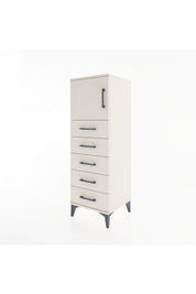 Hyperion Dolap Tek Raflı 5 Çekmeceli Tek Kapaklı 44x44x134 - S49M064V1B