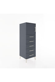 Hyperion Dolap Tek Raflı 5 Çekmeceli Tek Kapaklı 44x44x134 - S49M064V5B