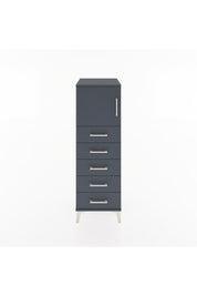 Hyperion Dolap Tek Raflı 5 Çekmeceli Tek Kapaklı 44x44x134 - S49M064V5B