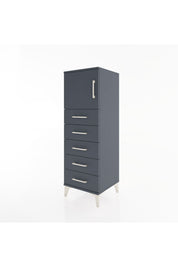 Hyperion Dolap Tek Raflı 5 Çekmeceli Tek Kapaklı 44x44x134 - S49M064V5B
