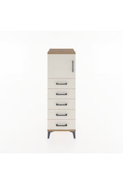 Hyperion Dolap Tek Raflı 5 Çekmeceli Tek Kapaklı 44x44x134 - S49M064V7B