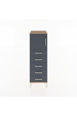 Hyperion Dolap Tek Raflı 5 Çekmeceli Tek Kapaklı 44x44x134