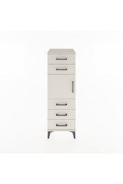 Hyperion Dolap Tek Raflı 5 Çekmeceli Tek Kapaklı 44x44x134 - S49M065V1B