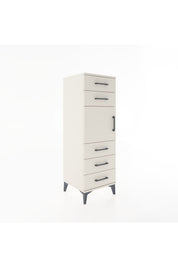 Hyperion Dolap Tek Raflı 5 Çekmeceli Tek Kapaklı 44x44x134 - S49M065V1B