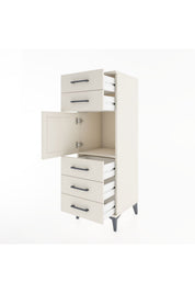 Hyperion Dolap Tek Raflı 5 Çekmeceli Tek Kapaklı 44x44x134 - S49M065V1B