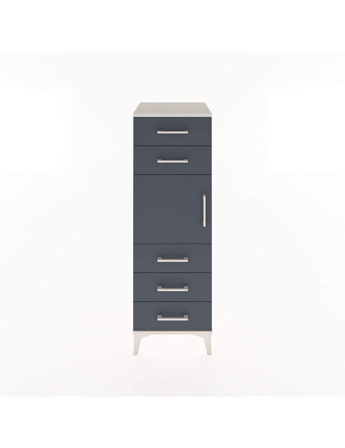 Hyperion Dolap Tek Raflı 5 Çekmeceli Tek Kapaklı 44x44x134 - S49M065V2B