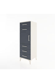 Hyperion Dolap Tek Raflı 5 Çekmeceli Tek Kapaklı 44x44x134 - S49M065V2B
