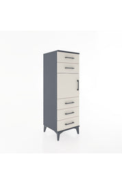 Hyperion Dolap Tek Raflı 5 Çekmeceli Tek Kapaklı 44x44x134 - S49M065V4B