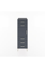 Hyperion Dolap Tek Raflı 5 Çekmeceli Tek Kapaklı 44x44x134 - S49M065V5B