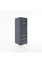 Hyperion Dolap Tek Raflı 5 Çekmeceli Tek Kapaklı 44x44x134 - S49M065V5B