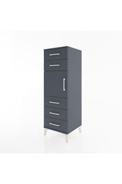 Hyperion Dolap Tek Raflı 5 Çekmeceli Tek Kapaklı 44x44x134 - S49M065V5B