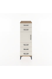 Hyperion Dolap Tek Raflı 5 Çekmeceli Tek Kapaklı 44x44x134 - S49M065V7B