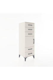 Hyperion Dolap Tek Raflı 5 Çekmeceli Tek Kapaklı 44x44x134 - S49M066V1B