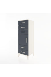 Hyperion Dolap Tek Raflı 5 Çekmeceli Tek Kapaklı 44x44x134 - S49M066V2B
