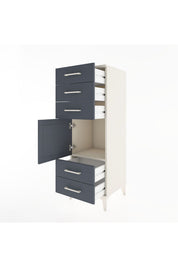 Hyperion Dolap Tek Raflı 5 Çekmeceli Tek Kapaklı 44x44x134 - S49M066V2B