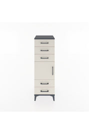 Hyperion Dolap Tek Raflı 5 Çekmeceli Tek Kapaklı 44x44x134 - S49M066V4B