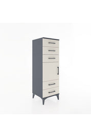 Hyperion Dolap Tek Raflı 5 Çekmeceli Tek Kapaklı 44x44x134 - S49M066V4B