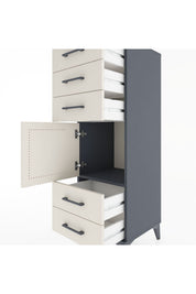 Hyperion Dolap Tek Raflı 5 Çekmeceli Tek Kapaklı 44x44x134 - S49M066V4B