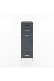 Hyperion Dolap Tek Raflı 5 Çekmeceli Tek Kapaklı 44x44x134 - S49M066V5B