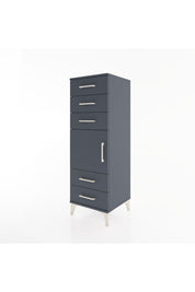 Hyperion Dolap Tek Raflı 5 Çekmeceli Tek Kapaklı 44x44x134 - S49M066V5B
