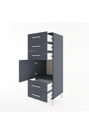 Hyperion Dolap Tek Raflı 5 Çekmeceli Tek Kapaklı 44x44x134 - S49M066V5B