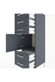 Hyperion Dolap Tek Raflı 5 Çekmeceli Tek Kapaklı 44x44x134 - S49M066V5B