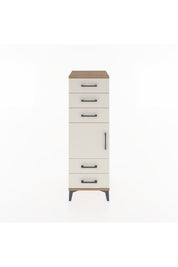 Hyperion Dolap Tek Raflı 5 Çekmeceli Tek Kapaklı 44x44x134 - S49M066V7B