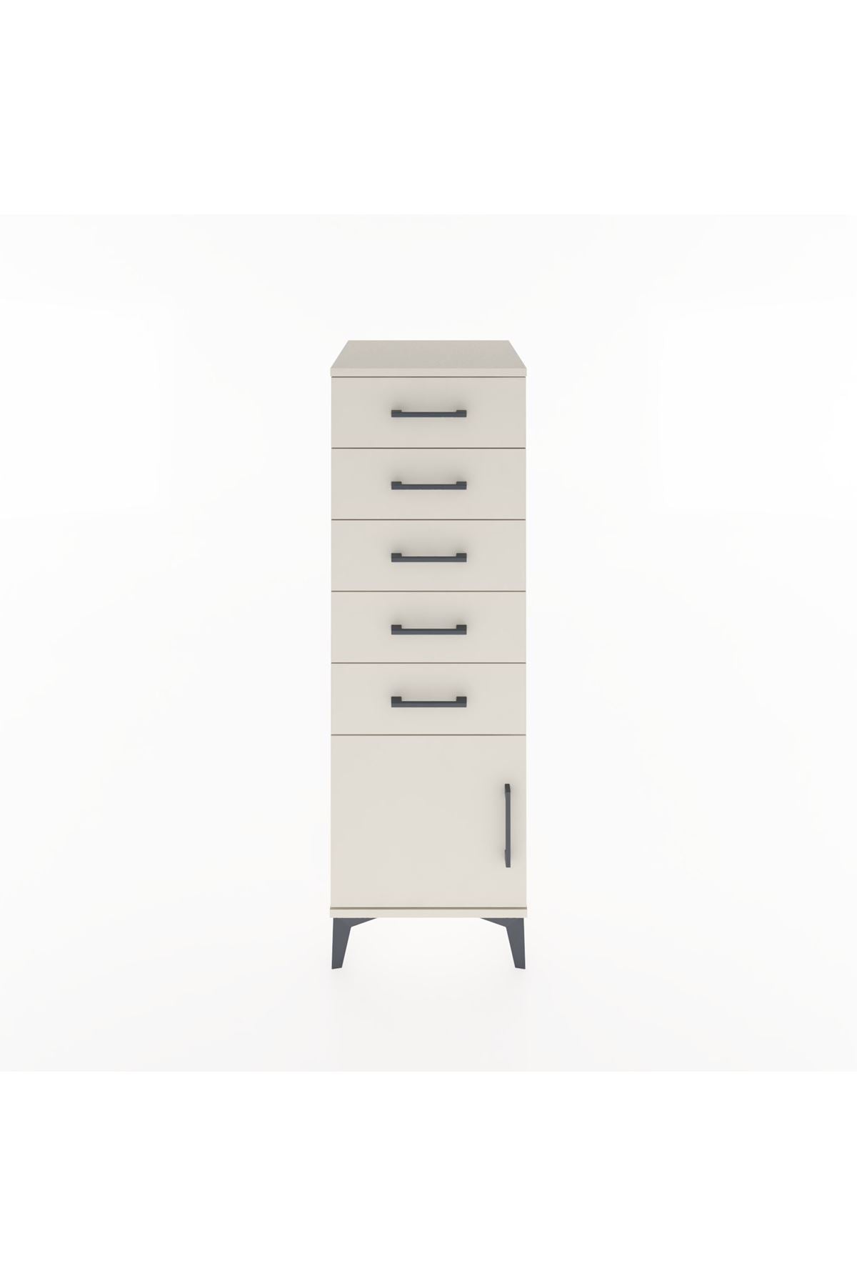 Hyperion Dolap 5 Çekmeceli Tek Kapaklı 44x44x134 - S49M067V1B